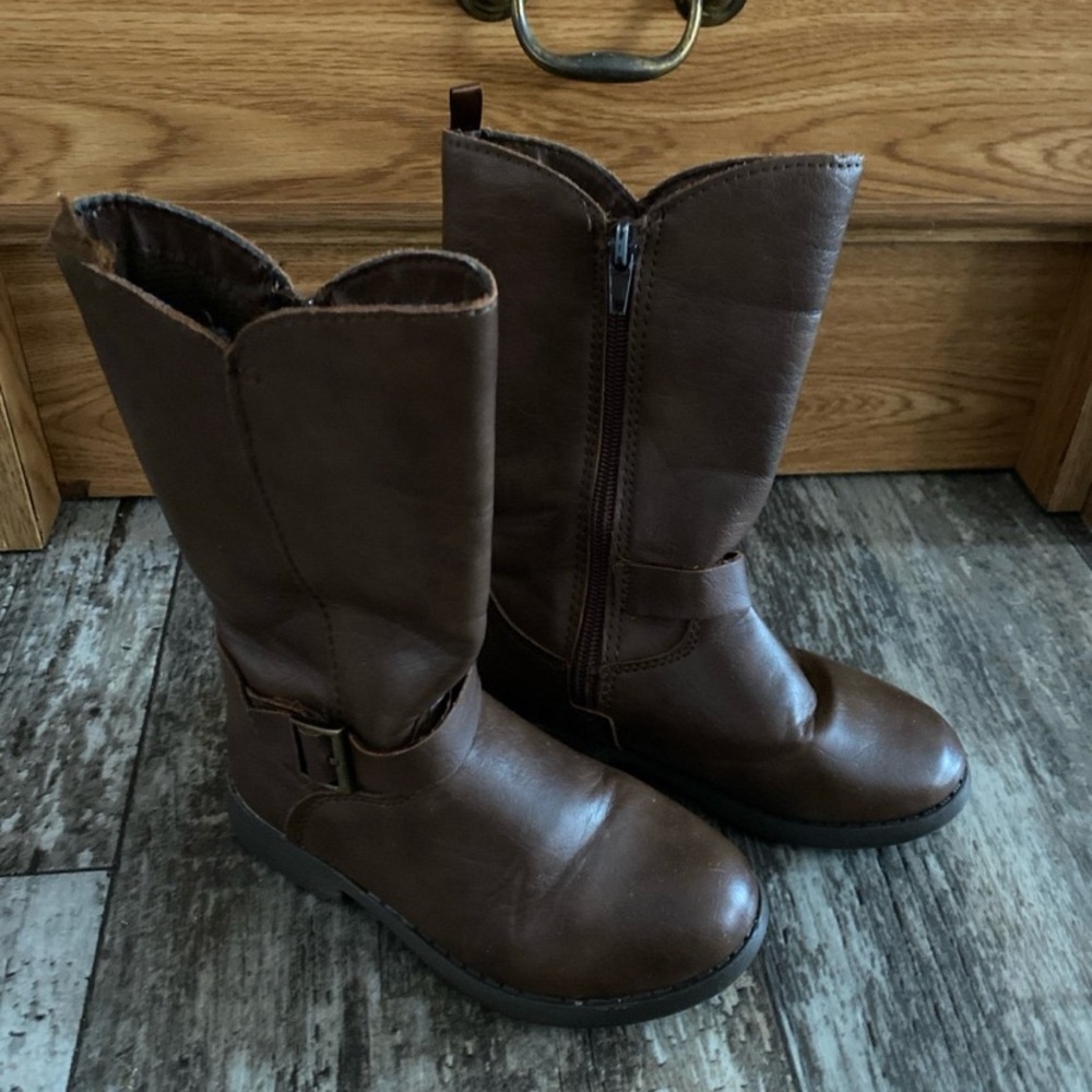 Girls Brown Boots Size 10